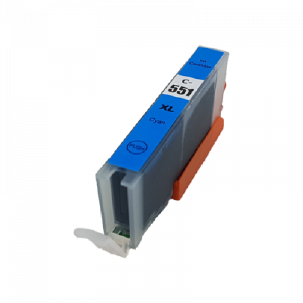Kompatible Druckerpatrone Canon CLI-551 XL Cyan, 6444B001 CLI-551CXL