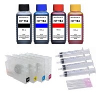 Wiederbefüllbare Tintenpatronen HP 953 + 400 ml Nachfülltinte Wiederbefüllbare Tintenpatronen HP 953 + 400 ml Nachfülltinte