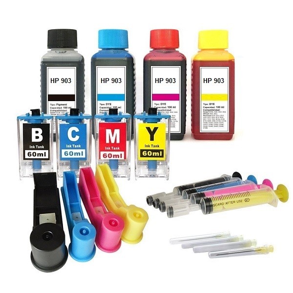 Easy Refill Befülladapter + Nachfüllset für HP 903 (XL) black, cyan, magenta, yellow Patronen