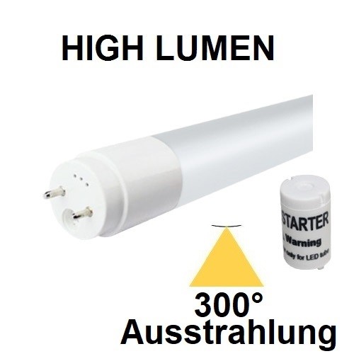 LED Röhre T8 2400 Lumen 22 Watt 1,50m Lichtaustritt=270° neutralweiß B6512 