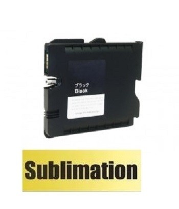 Kompatible Sublimations-Tintenpatrone Ricoh GC-41 XL schwarz, black, 405761, 405765