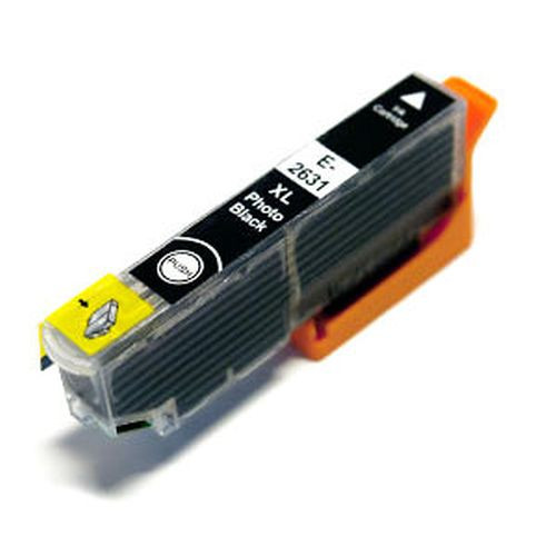 Kompatible XL-Druckerpatrone wie Epson T2631, T26XL photo-black, 26XL