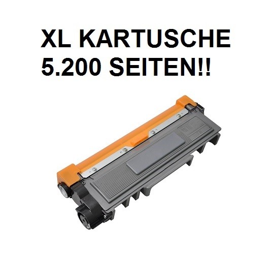 XL Tonerkartusche wie Brother TN-2320 black, schwarz - doppelte Kapazität für 5.200 Seiten