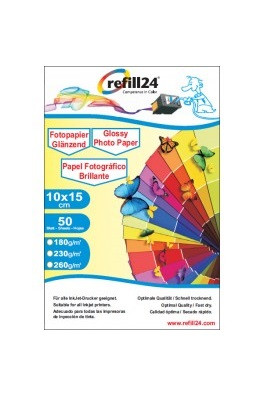 Glossy Fotopapier - 10 x 15 cm (50 Blatt) 230 g
