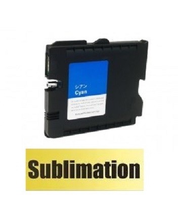 Druckerpatrone wie Ricoh GC 41 XL cyan, 405762, 405766 mit SUBLIMATIONSTINTE