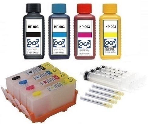 Wiederbefüllbare QUICKFILL-FILL-IN Patronen HP 903 XL + 400 ml OCP Tinten