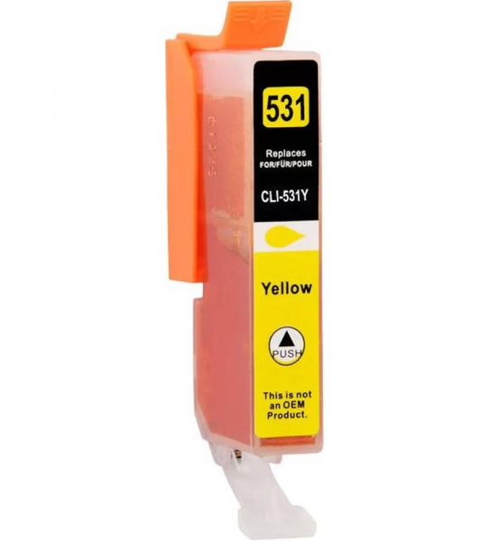 Kompatible Druckerpatrone Canon CLI-531 Yellow, Gelb, 6121C001 CLI-531Y