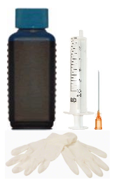 Nachfüllset für Epson T0712, T12, T16, T27, T70.. Tintenpatronen - 100 ml Nachfülltinte Cyan