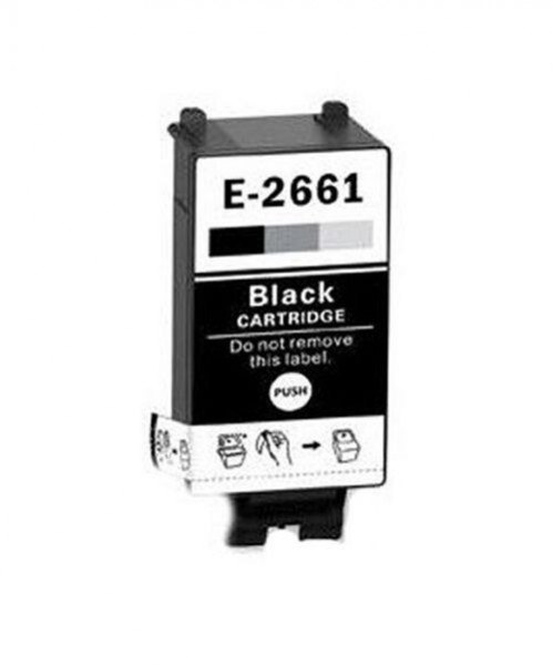 Kompatible Druckerpatrone wie Epson T2661 schwarz, black, 266