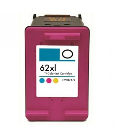 Refill Druckerpatrone HP 62 XL color, dreifarbig - C2P07AE, C2P06AE