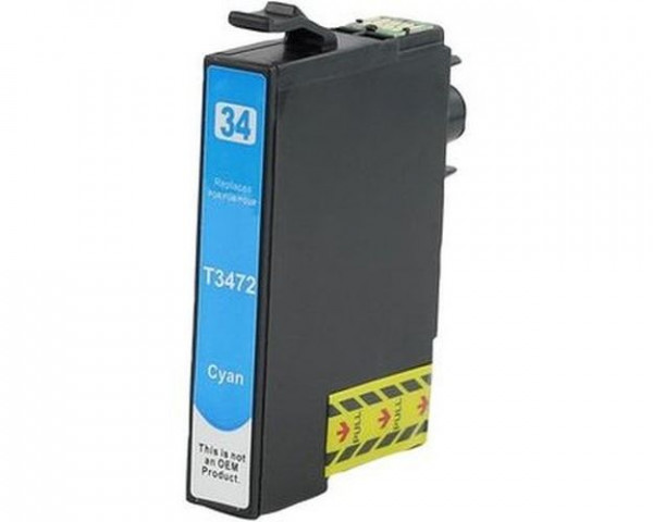 Kompatible XL-Druckerpatrone wie Epson T3472, T34XL Cyan, 34XL