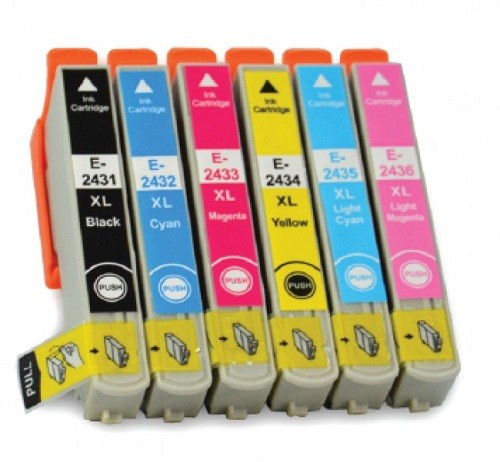 Druckerpatronen Set wie Epson T2431, T2432, T2433, T2434, T2435, T2436, T24 XL - T2428, T2438