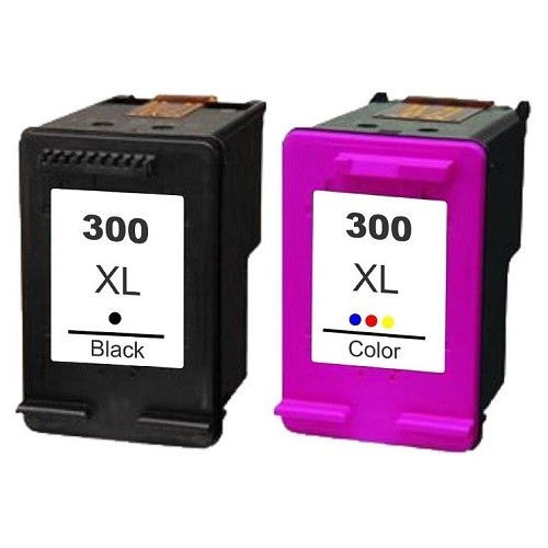 Druckerpatronen Set kompatibel zu HP 300 XL black + color