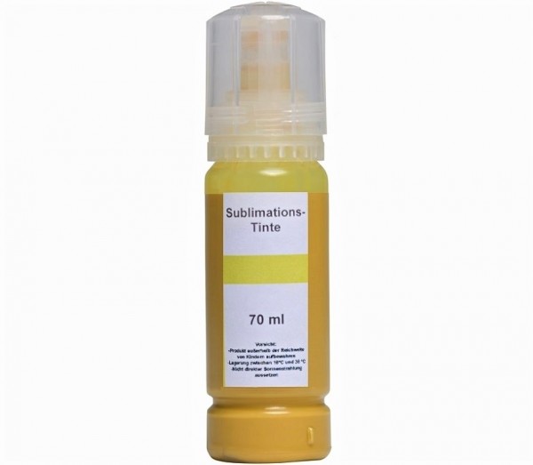 70 ml Sublimationstinte yellow für Epson Ecotank und Surecolor Drucker