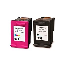 Refill Druckerpatronen Set HP 901 XL black & color - HP CC654AE + HP CC656AE