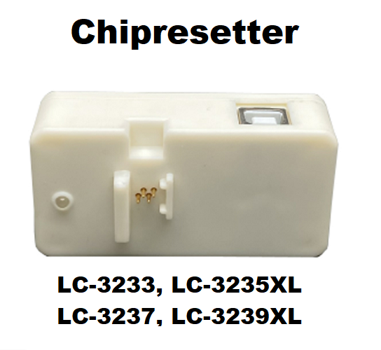 USB Chipresetter für Brother Druckerpatronen LC-3233, LC-3235 XL, LC-3237, LC-3239 XL - 60 Resets