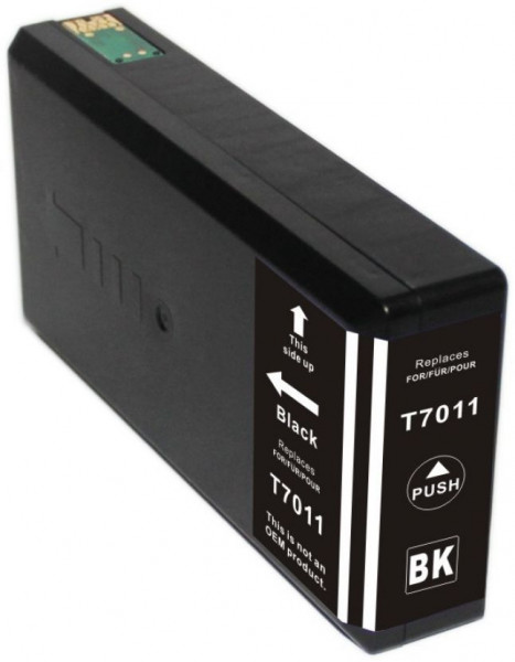 Kompatible Druckerpatrone wie Epson T7011 Schwarz, Black XL, C13T70114010