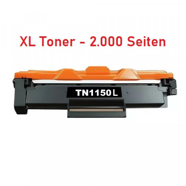 Kompatible XL-Tonerkartusche Brother TN-1150 L black, schwarz, 2.000 Seiten - TN1150L