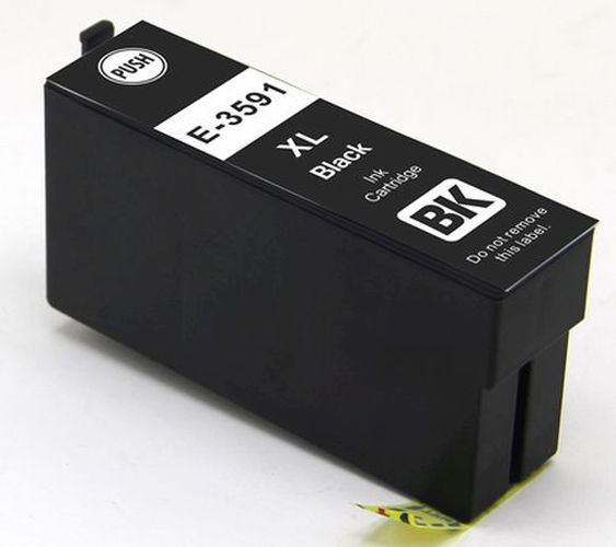 Kompatible XL-Druckerpatrone wie Epson T3591, T35XL Black, Schwarz, 35XL